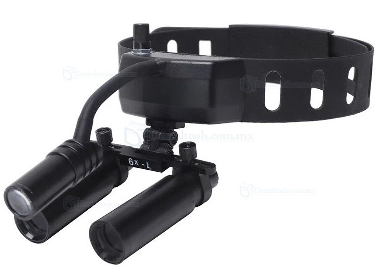 YUYO DY-005 Lupas quir&uacute;rgicas 6X con luz frontal LED inal&aacute;mbrica de 3W